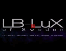Tablet Screenshot of lblux.se
